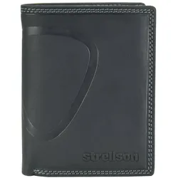 Strellson Herren Geldbörse, echtes Leder - Baker Street Billfold V8, 9,5x12,5x2cm (HxLxB) Schwarz