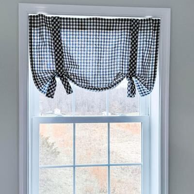 VHC Brands Doylestown Check Roman Valance