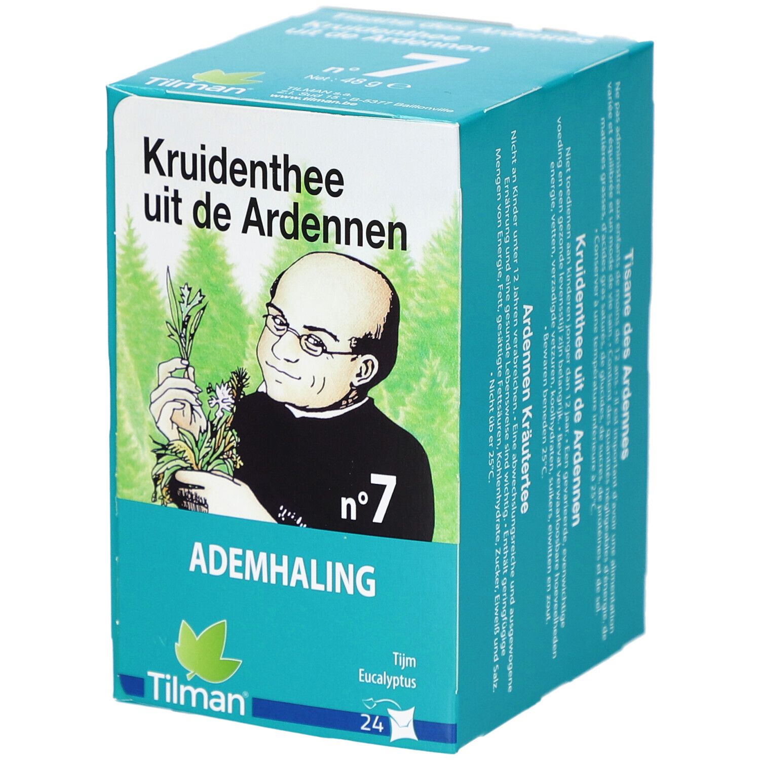 Kruidenthee Ardennen N7 Ademhaling Tea 24st 24 St Tee
