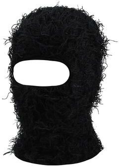 Uplift Essentials Distressed Knitted Tactical Balaclava & Ski Mask black