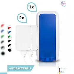 Blanc HYGIENIC SET: Schaumseifenspender manuell, Blanc Cosmos +2x 1-Liter Schaumseife antibakteriell - PRODUKTSET