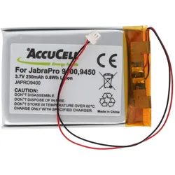 AccuCell Jabra Pro 9400 Akku, Pro 9450, Pro 9460, Pro 9465, Pro 9470, 14192-00 Akku AHB412434PJ