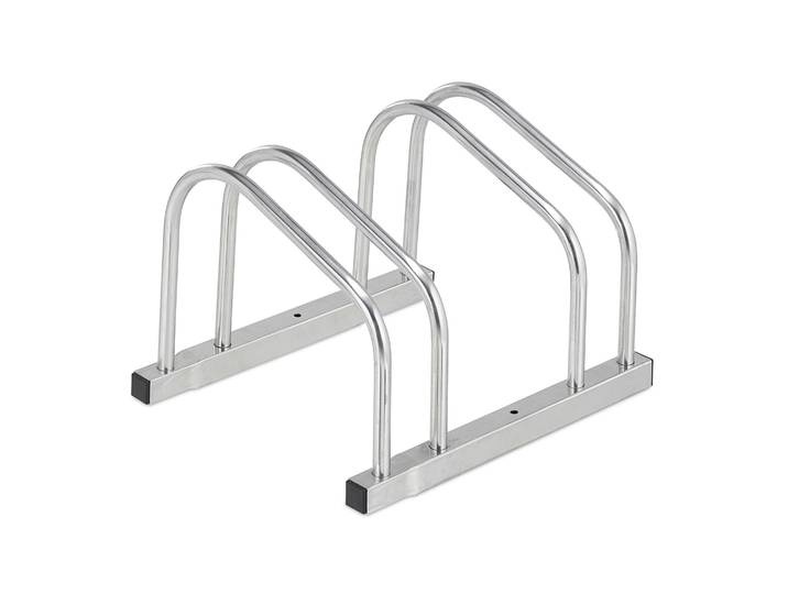 Fahrradständer für 2 Fahrräder Silber