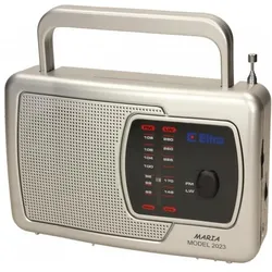 Elta Maria Portable Analog Silver (FM, LW), Radio, Silber