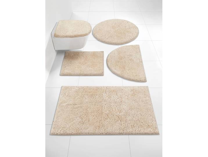 Badematte GRUND Gr. 6, beige (natur), WC-Vorleger rechteckig, Badematten, Badematte