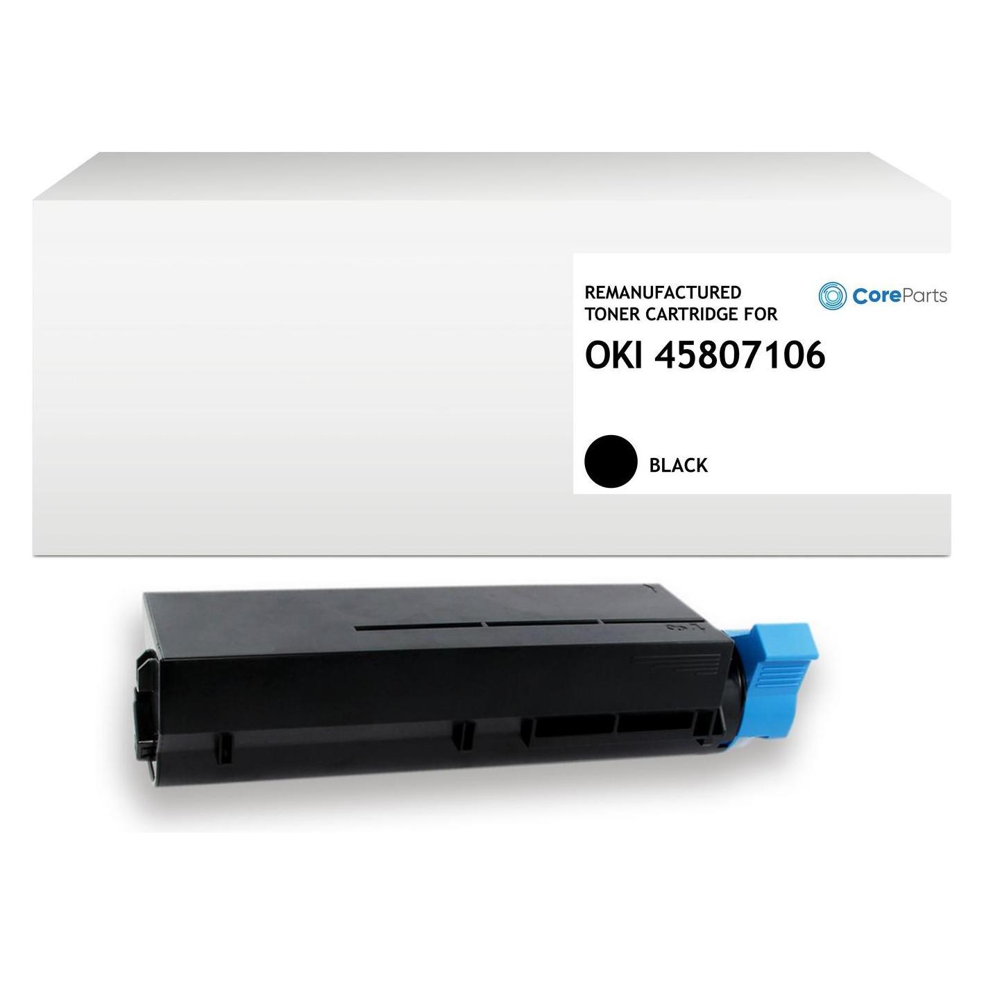 CoreParts Lasertoner for Oki Black (QI-45807106)