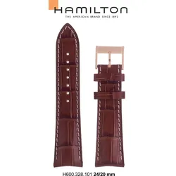 Hamilton - Lederband für H32836551 H690.328.101 - braun