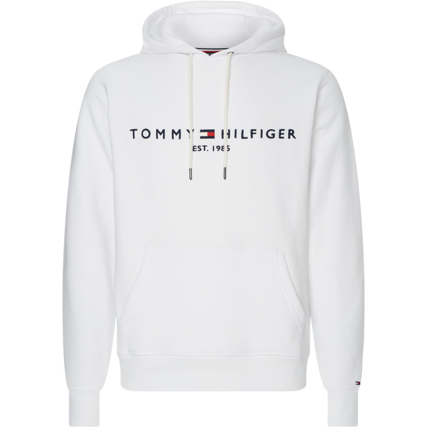 Tommy Hilfiger Hoodies Logo Hoodie Wit