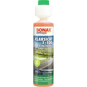 Sonax Scheibenreiniger 03711410, KlarSicht, 1:100 Konzentrat, für Scheibenwaschanlage, 250ml