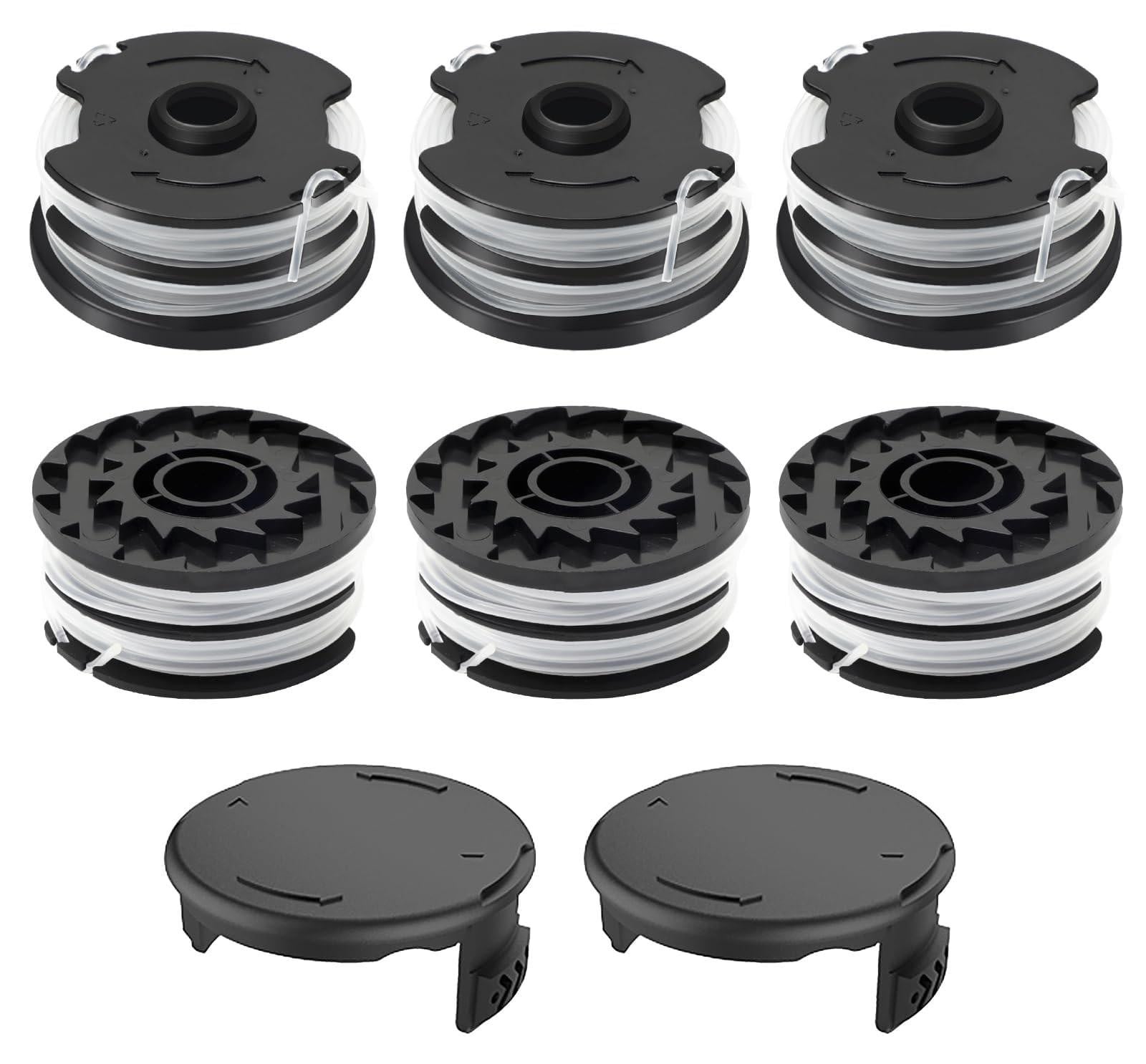 Set van 6 trimmer spoelen voor Parkside modellen