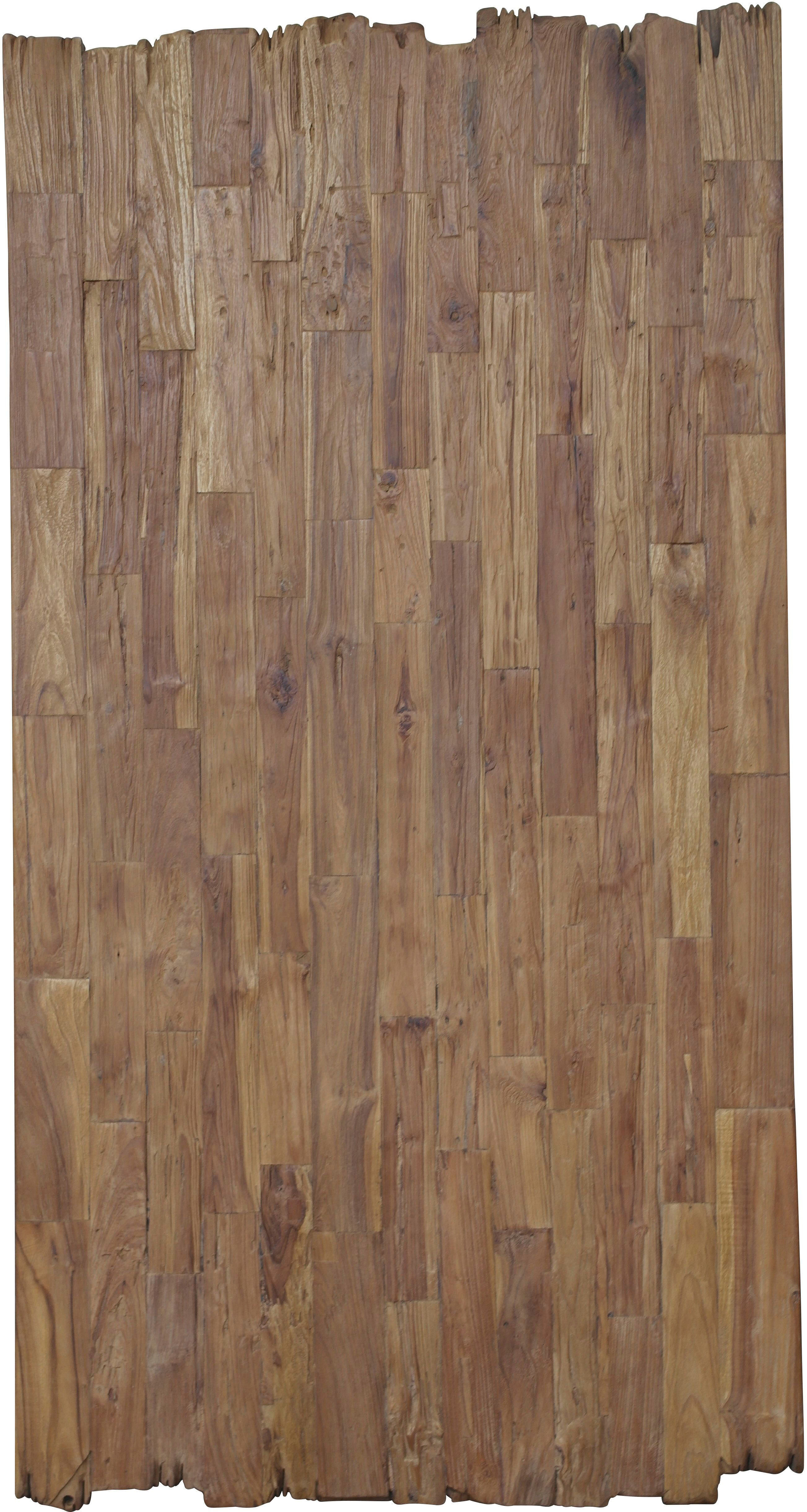Esstisch SIT "Leiria aus Teak mit 50-mm-Platte & extravagantem Metallgestell", beige (natur, antikschwarz, antikschwarz, natur), B:200cm H:73,5cm T:100cm, Platte recyceltes Teak, Gestell Metall, Tische, Esstisch, 50-mm-Teakplatte mit markanter Bruchkante 
