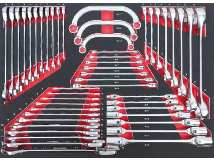 KS TOOLS Jeu de clés SCS\, 48 pièces\, en 1/1 système 711.0048