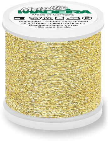 MADEIRA Stickgarn Metallic "Sparkling", Stärke 40, 200 m-Spule, gold