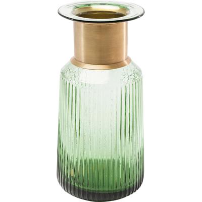 Tischvase KARE DESIGN "Vase Barfly Green 30cm", grün, B:15cm H:30cm T:15cm, Glas, Vasen