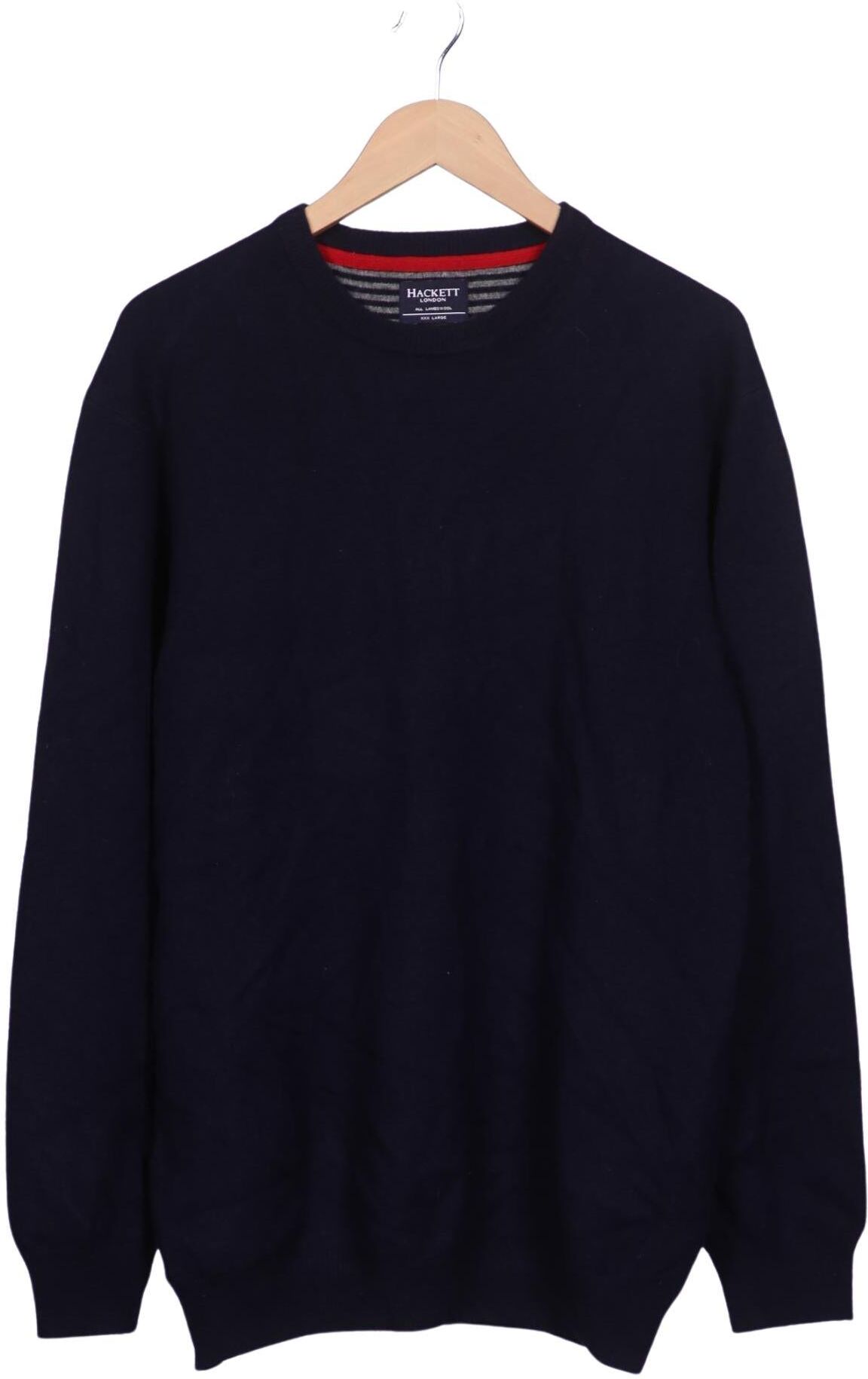Hackett London Herren Pullover, Marineblau, Gr. 3Xl, Schurwolle - Second Hand