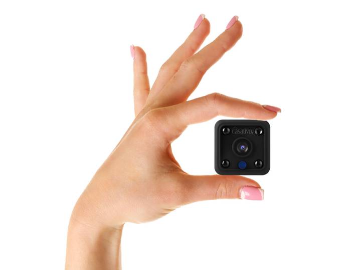 Micro-IP-Kamera, Akkubetrieb, HD 720p, 120° Weitwinkel, Nachtsicht, WLAN