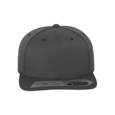 Flex Cap FLEXFIT "Flexfit Unisex 110 Fitted Snapback", Herren, Gr. onesize, grau (schwarzgrau), 83% Polyacryl, 15% Wolle, 2% Elasthan, unifarben, Caps