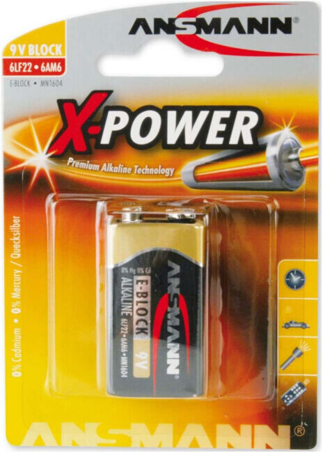 ANSMANN Batterie bloc 9V X-Power 5015643 blister (5015643)