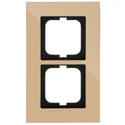 Busch-Jaeger 1722-823-101 Abdeckrahmen 2-fach gold - carat® 2CKA001754A4357 1722823101