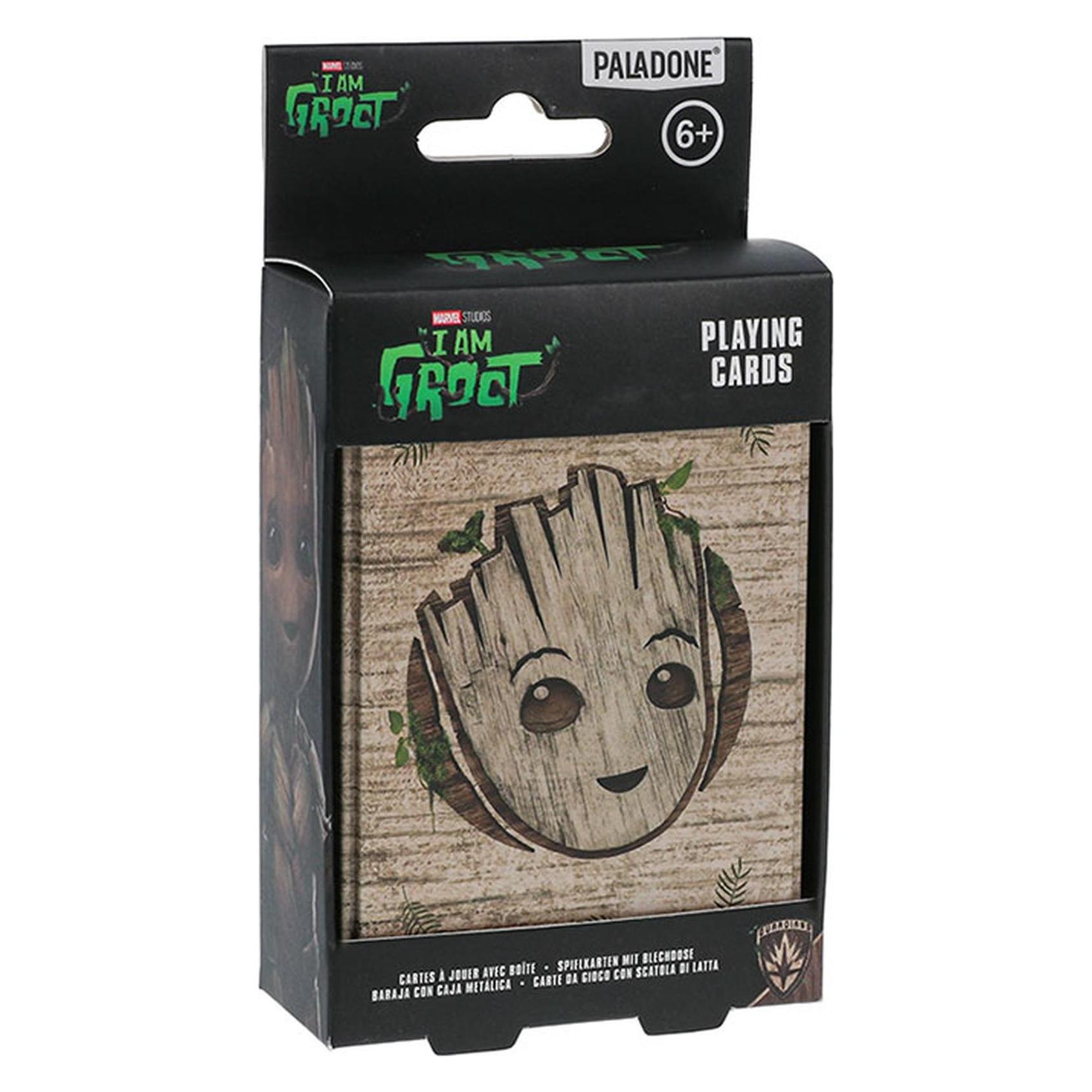 Paladone Products LES GARDIENS DE LA GALAXIE - Groot - Cartes à jouer (Französisch) (PP11325GT)