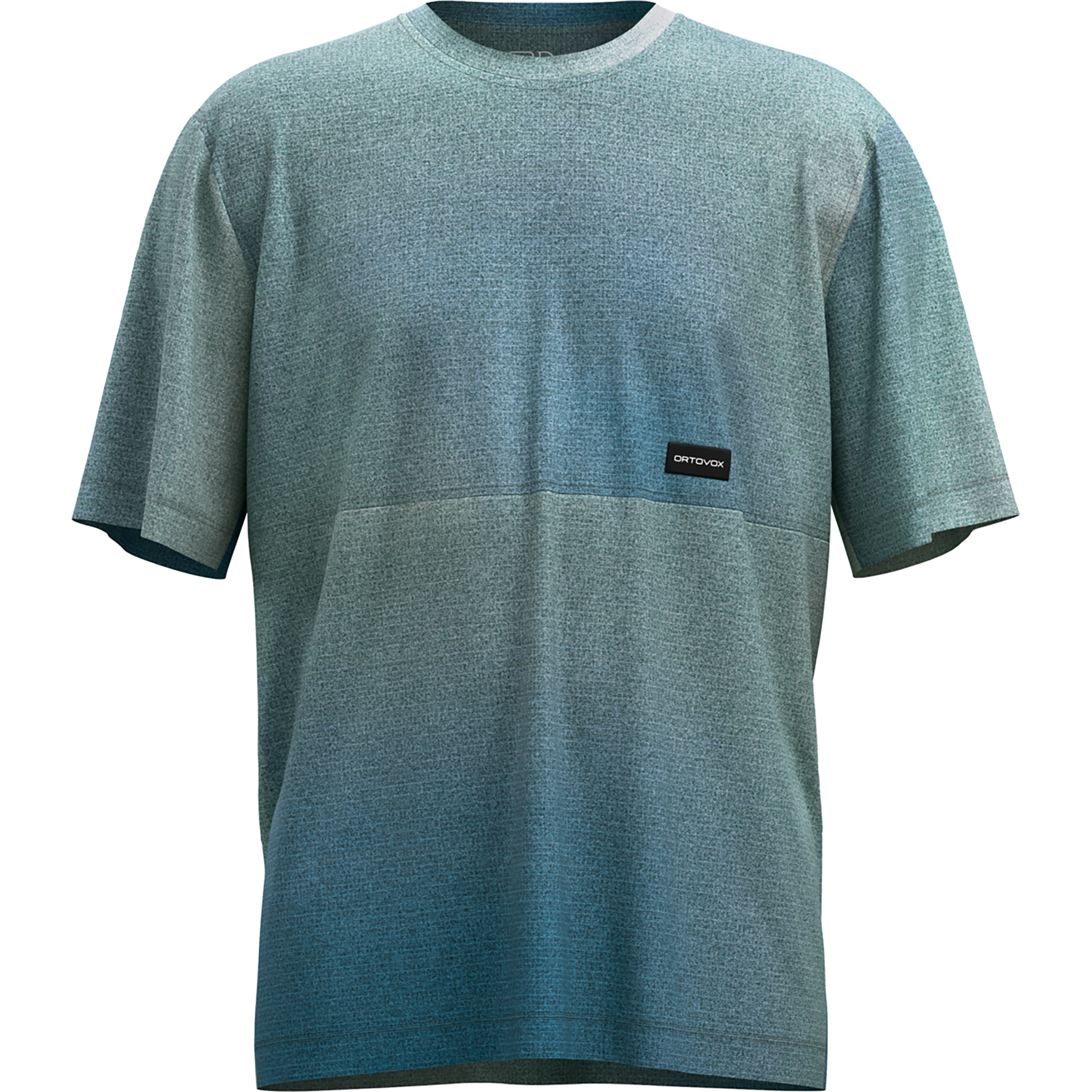 Ortovox 185 Merino Patch Aop Print Herren T-Shirts gruen Größe S Bergsteigen | Skitour Schnell trocknend Merinowolle