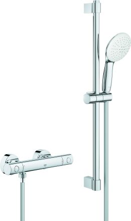 Grohe Grohtherm 800 Thermostat de douche Cosmopolitan 34768001 avec set de douche 600 mm, chromé