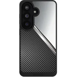 Nivocase Handyhülle für Samsung Galaxy S26 Hülle NIVOpure Case Schwarz Carbon Metall Stahl (Samsung Galaxy S26), Smartphone Hülle, Schwarz