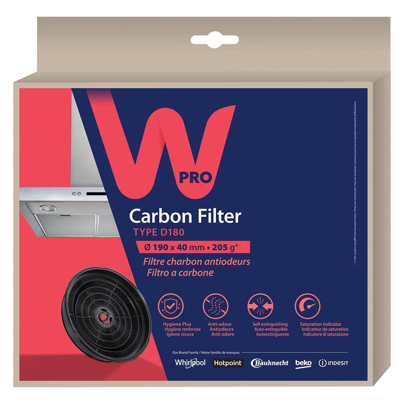 Whirlpool WPRO Kulfilter til Emhaette (484000008647)