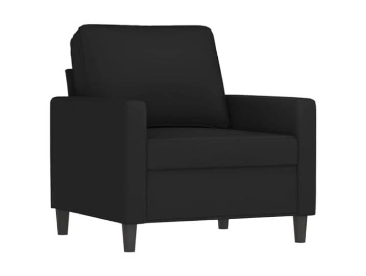 KTHLBRH Set mit 3 Sofas aus schwarzem Samt mit 6 Kissen Gestell aus Holz und Metall, Füllung aus Schaumstoff, 1 Sofa, 1 2-Sitzer-Sofa, 1 3-Sitzer-Sofa
