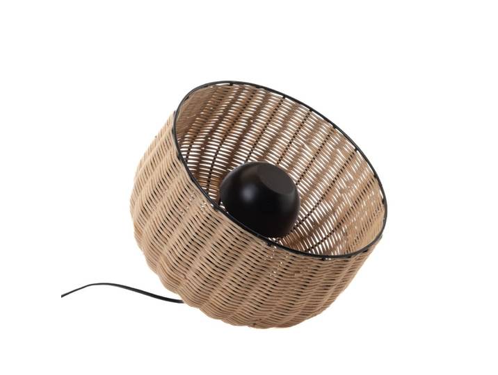 Lampe de table samuel modèle moyen en bambou marron en rotin