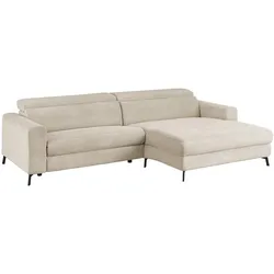 ECKSOFA LAISKA Cremeweiß Cord