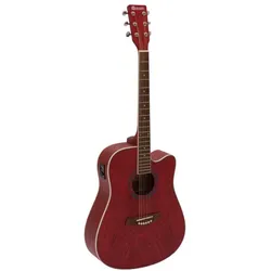 DIMAVERY JK-510 Westerngitarre, Cutaway, grained