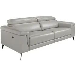 AC ANGEL CERDA Angel Cerdá  3-Sitzer-Sofa, bezogen mit grauem Leder    6108C