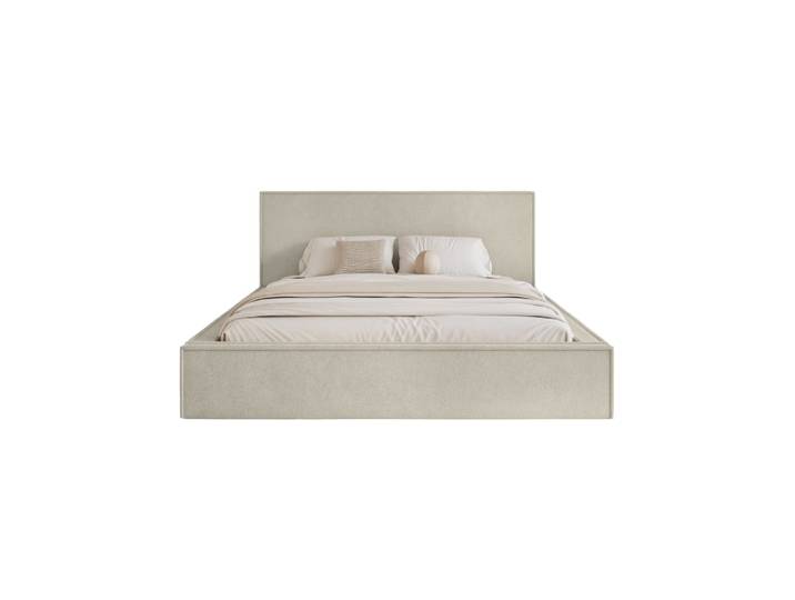 Lit à coussin en tissu bouclé 200x200 cm, Beige