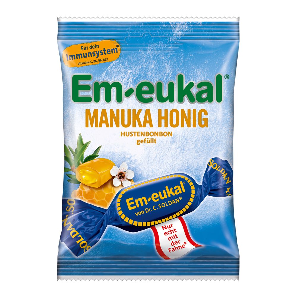 Em-Eukal Bonbons Manuka-Honig gefüllt zuckerhaltig 75 g