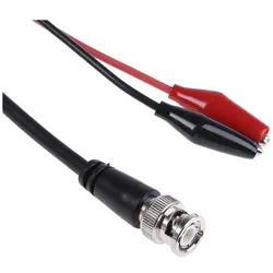 RS PRO, Messleitung, Kabel 1,2m BNC-Krokoklemmen
