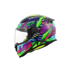 LS2 Helm OF812 Kid M Blau / Grün Svent