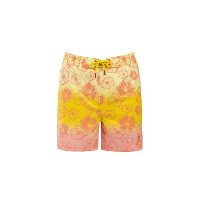 Badeshorts FROZEN CAPE "Frozen Cape Badeshorts RIBEIRA", Herren, Gr. L, gelb (gelb orange), Casual, Badehosen Badeshorts, mit Unterhose aus Mesh