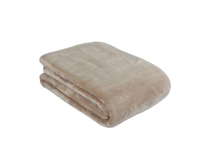 Wohndecke ESKIMO Cashmina Beige , beige (natur), B:150cm L:200cm, Polyester, Wohndecken, Wohndecke