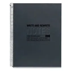 Miquelrius ECO Design Notizbuch A5 120 Blätter Schwarz
