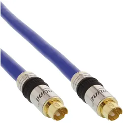 INLINE S-VHS Kabel, PREMIUM, vergoldete Stecker, 4pol mini DIN ST / ST, 3m