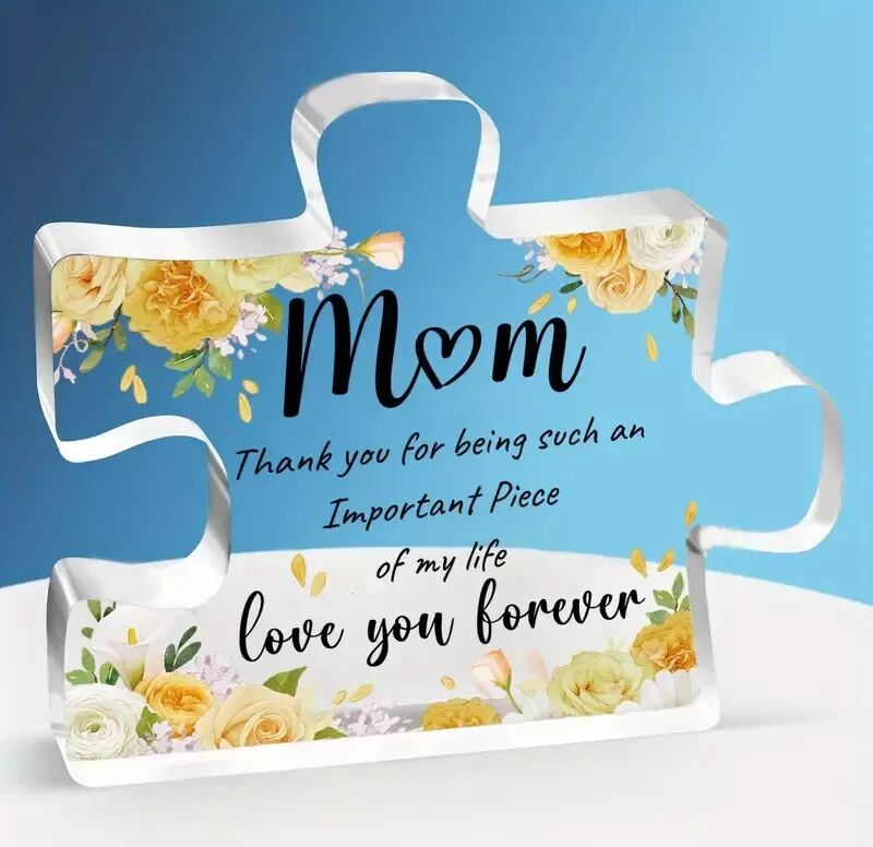 INF Transparentes Acryl Desktop Ornament - Ein perfektes Geschenk für Mama L