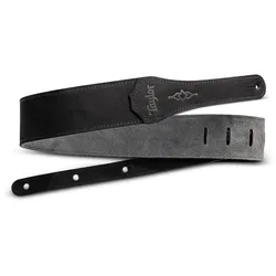 Taylor Gemstone 2.5" Sanded Leather Guitar Strap Black