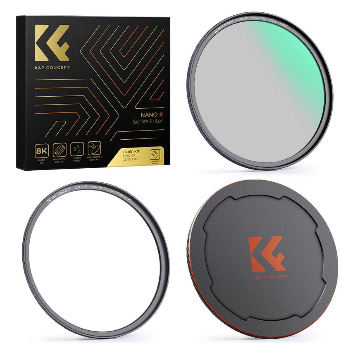 K&F Concept Concept Magnetic CPL Filter Nano X - 82mm (82 mm, Polarisationsfilter) (SKU.1708)