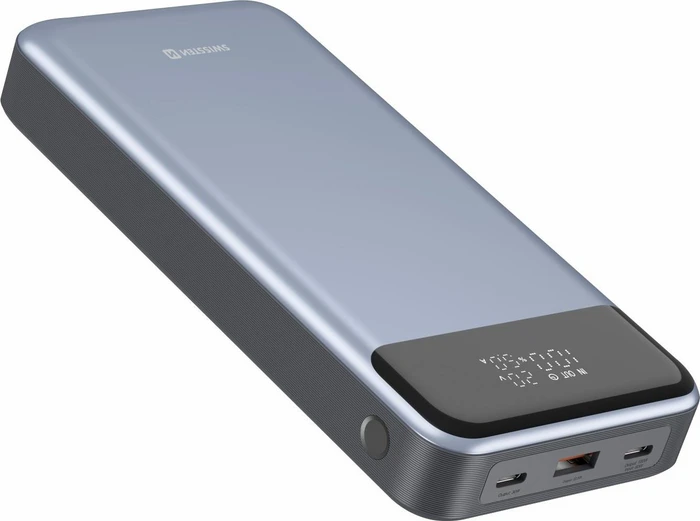Swissten Power Bank 30000 mAh für Laptops 133W Power Delivery grau