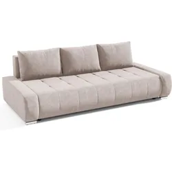 SCHLAFSOFA Draco 3-Sitzer, mit Bettkasten, Beige