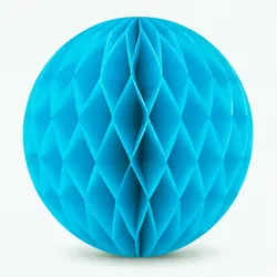 Creativery 1 Wabenball 10cm Papierkugeln Honeycomb Pompons Hängedeko Partydeko Dekoball Türkis