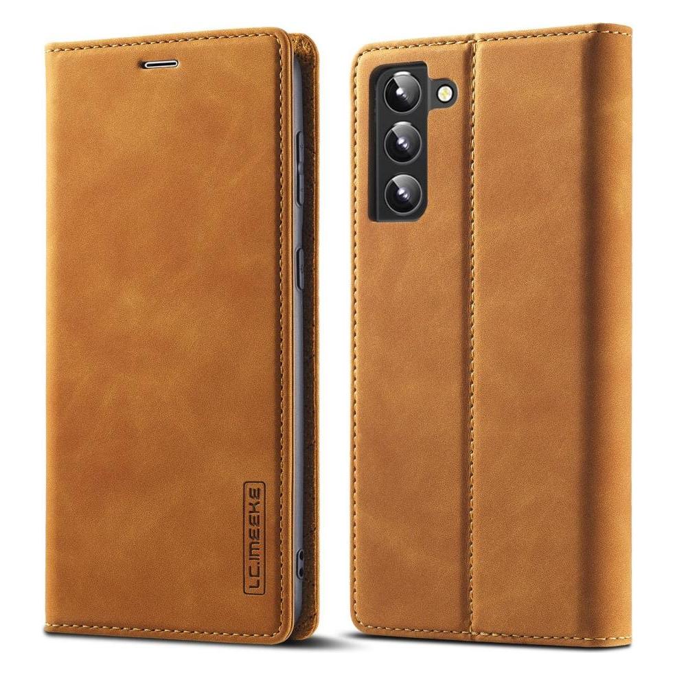 Cover-Discount Galaxy S22+ - Stand Flip Case Hülle braun (Samsung Galaxy S22+) (101243411B)