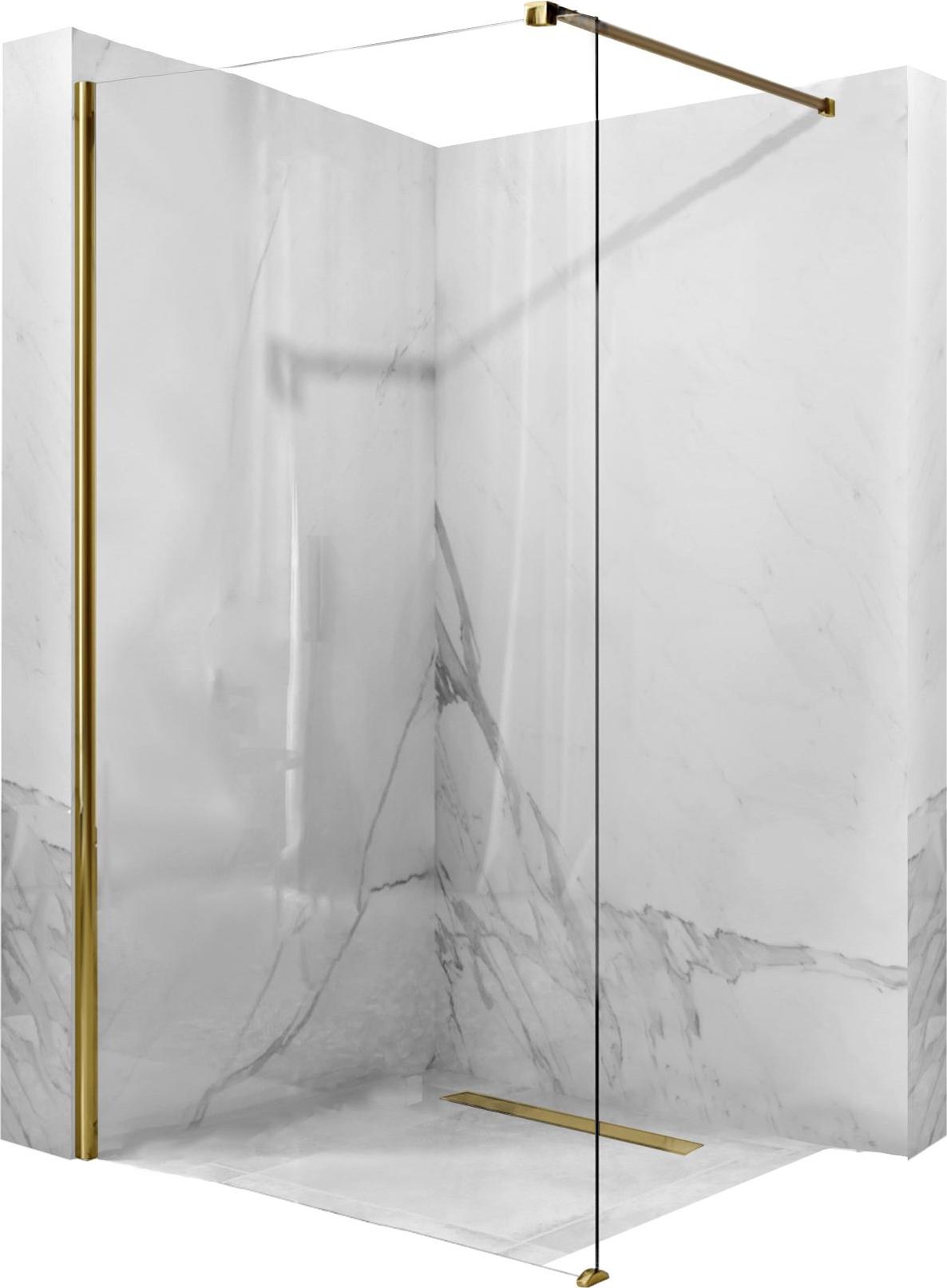 Rea Duschwand Aero Walk In 110 Gold