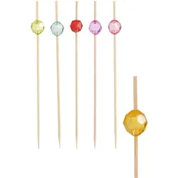 PAPSTAR 1000 Fingerfood - Spieße 12 cm farbig sortiert "Pearl"